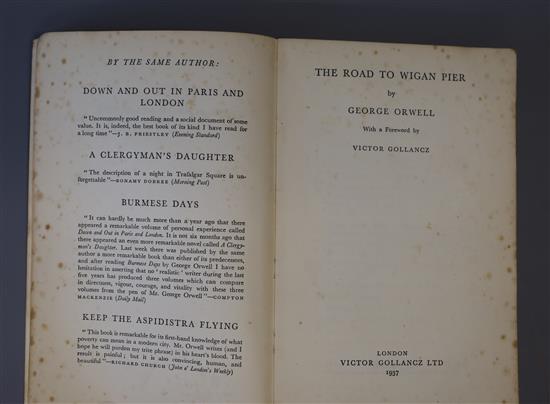 Orwell, George - The Road to Wigan Pier, original limp original cloth, Left Book Club Edition, with 32 black and white photographs,